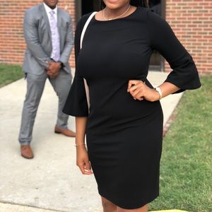 Black Calvin Klein Bell Sleeve Dress 🖤